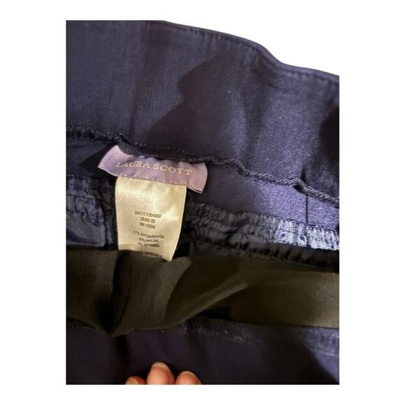 Karen Scott Navy Blue Cropped Pants Size S - Picture 4 of 4